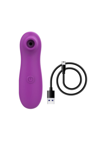 Vibromasseur par vibrations sur membrane rechargeable USB violet 10 vitesses de voyage - ZK003CPUR